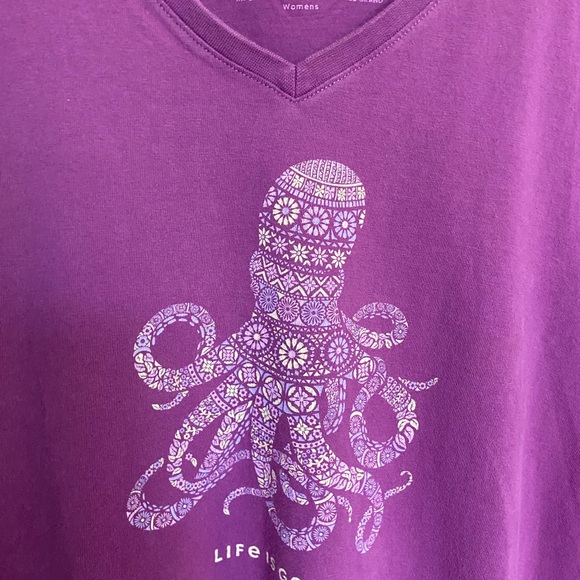 Life is Good VNeck Tee. XXL - Picture 2 of 5